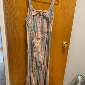 Colourful linen jumpsuit